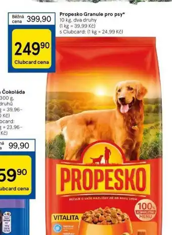 Tesco Propesko granule pro psy nabídka