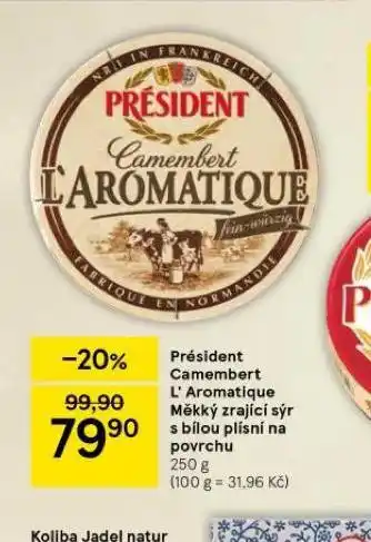 Tesco Président camembert l´aromatique nabídka