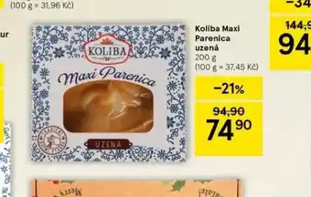 Tesco Koliba maxi parenica uzená nabídka