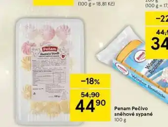 Tesco Penam pečivo sněhové sypané nabídka