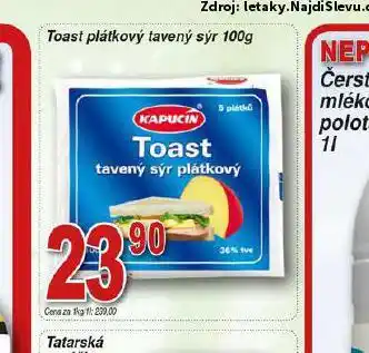 Hruška Toast plátkový tavený sýr nabídka