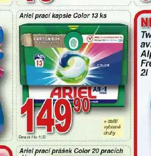 Hruška Ariel prací kapsle color nabídka