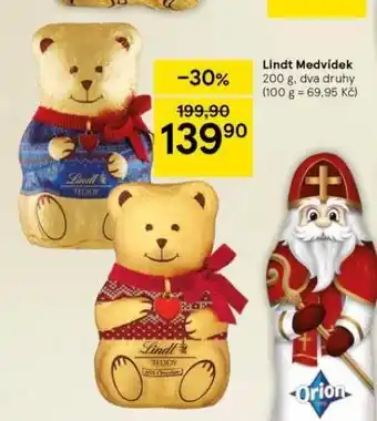 Tesco Lindt medvídek nabídka