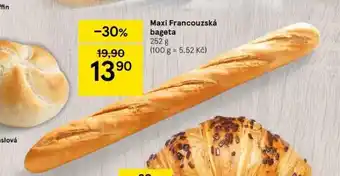 Tesco Maxi francouzská bageta nabídka
