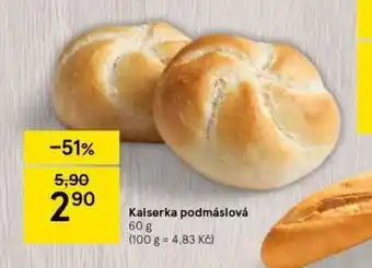 Tesco Podmáslová kaiserka nabídka