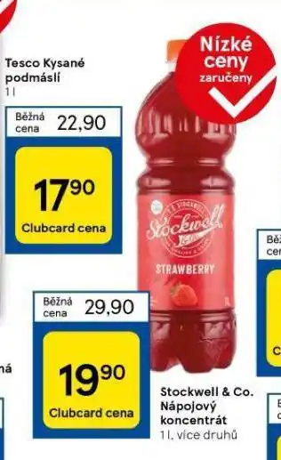 Tesco Stockwell & co. nápojový koncentrát nabídka