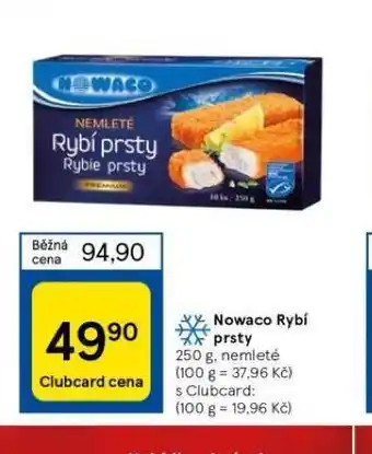 Tesco Nowaco rybí prsty nabídka