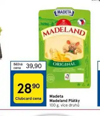 Tesco Madeta madeland plátky nabídka