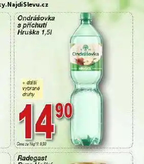 Hruška Ondrášovka s příchutí hruška nabídka