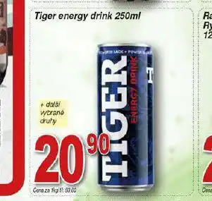 Hruška Tiger energy drink nabídka