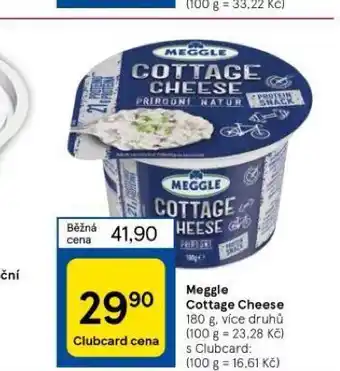Tesco Meggle cottage cheese nabídka