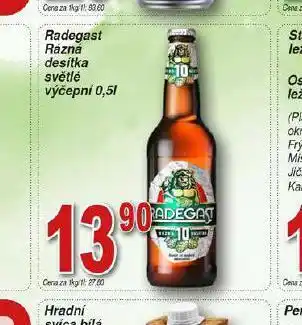 Hruška Pivo radegast rázná 10 nabídka