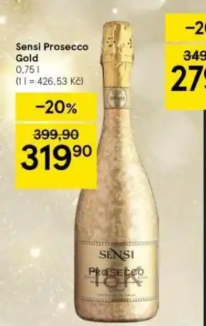 Tesco Sensi prosecco gold nabídka
