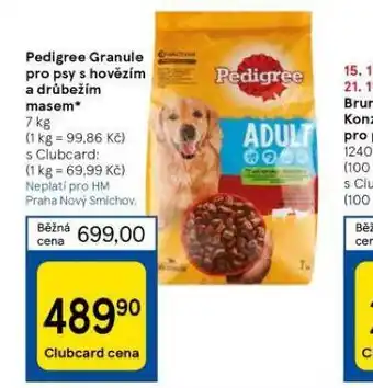 Tesco Pedigree granule pro psy nabídka