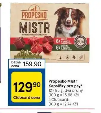 Tesco Propesko mistr kapsičky pro psy nabídka