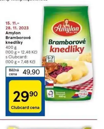 Tesco Amylon bramborové knedlíky nabídka