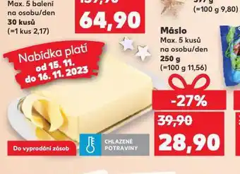 Kaufland Máslo nabídka