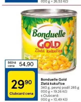 Tesco Bonduelle gold zlatá kukuřice nabídka