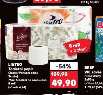 Kaufland Linteo toaletní papír nabídka