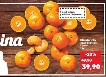 Kaufland Mandarinky nabídka