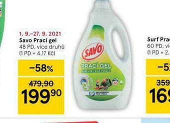 Tesco Savo prací gel nabídka
