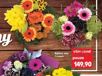 Kaufland Kytice mix nabídka