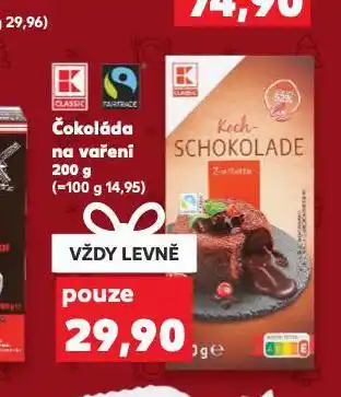 Kaufland Čokoláda na vaření nabídka