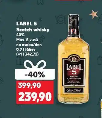 Kaufland Label 5 scotch whisky nabídka