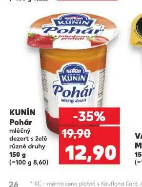 Kaufland Kunín pohár nabídka