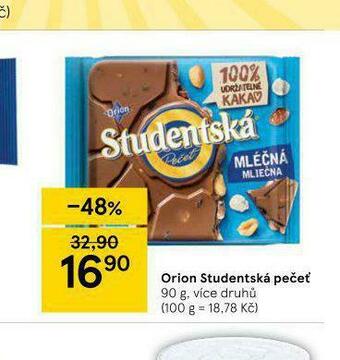 Tesco Orion studentská pečeť nabídka
