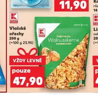 Kaufland Vlašské ořechy nabídka