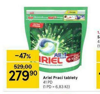 Tesco Ariel prací tablety nabídka