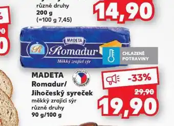Kaufland Madeta romadur nabídka