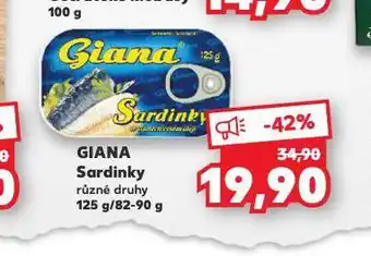 Kaufland Giana sardinky nabídka