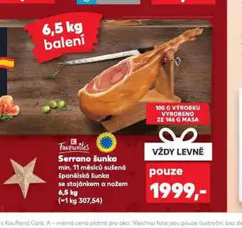 Kaufland Serrano šunka nabídka