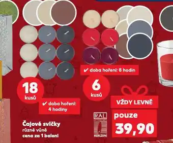 Kaufland Čajové svíčky nabídka