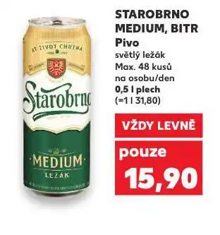 Kaufland Pivo starobrno nabídka