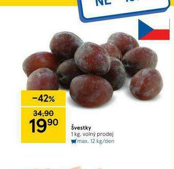 Tesco Švestky nabídka
