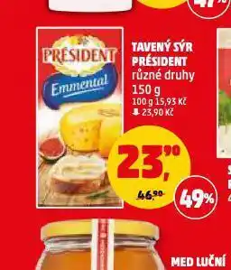 Penny Market Tavený sýr président nabídka