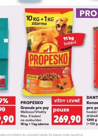 Kaufland Propesko granule pro psy nabídka