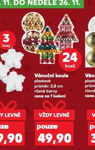 Kaufland Vánoční koule nabídka