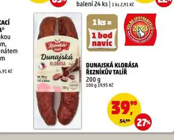 Penny Market Dunajská klobása nabídka