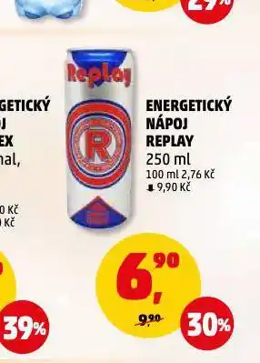 Energetický nápoj replay