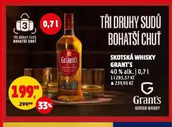 Grant's triple wood whisky