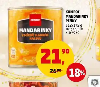Penny Market Kompot mandarinky nabídka