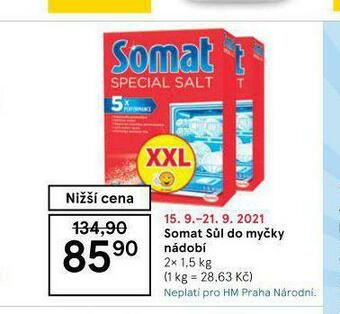 Tesco Somat sůl do myčky nabídka