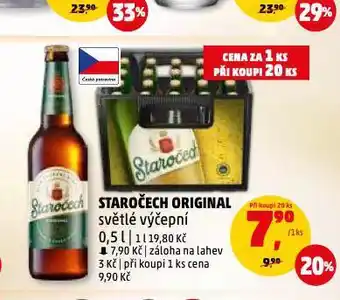 Penny Market Pivo staročech nabídka