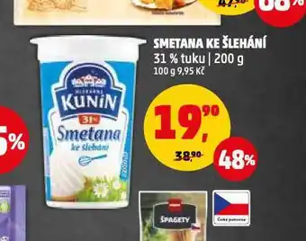Penny Market Smetana ke šlehání nabídka