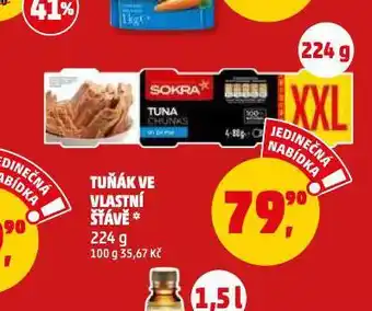 Penny Market Tuňák ve vlastní štávě nabídka