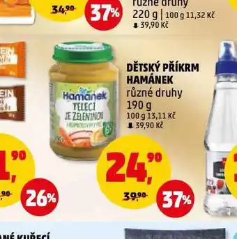 Penny Market Hamánek dětský příkrm nabídka